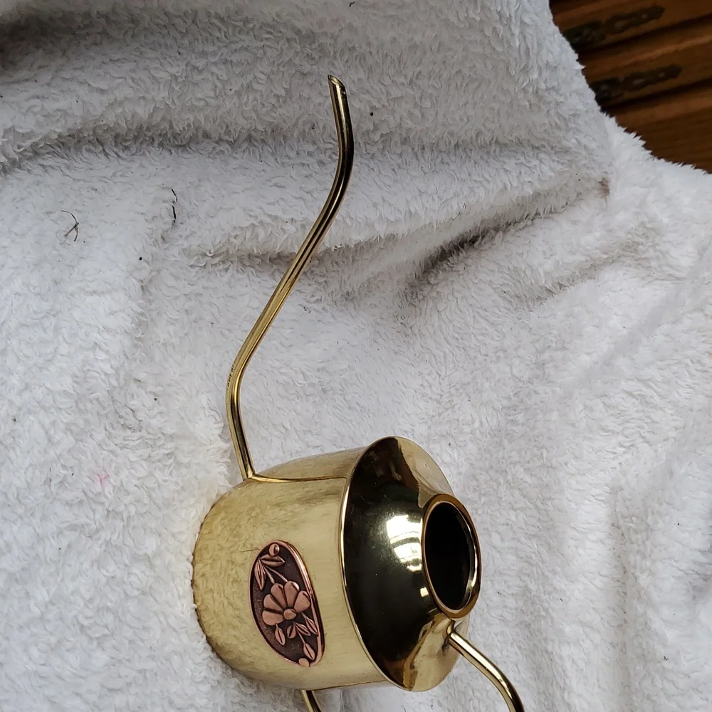 Watering can brass plated - Picture 2 of 3